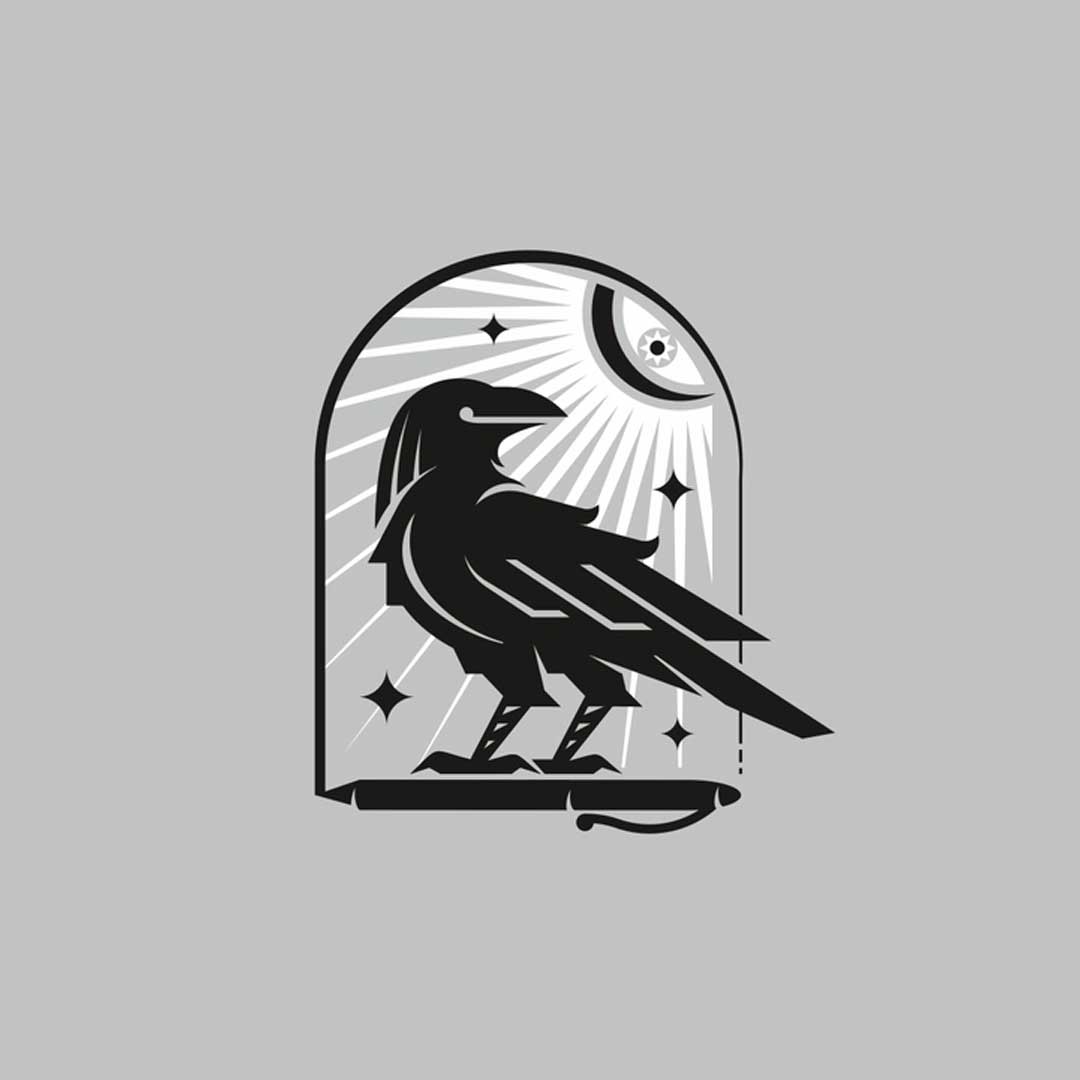 raven logo ideas for logo design inspirations